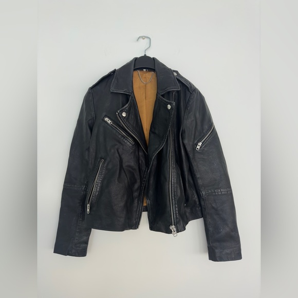 Topshop Faux Leather Biker Jacket - Picture 5 of 15